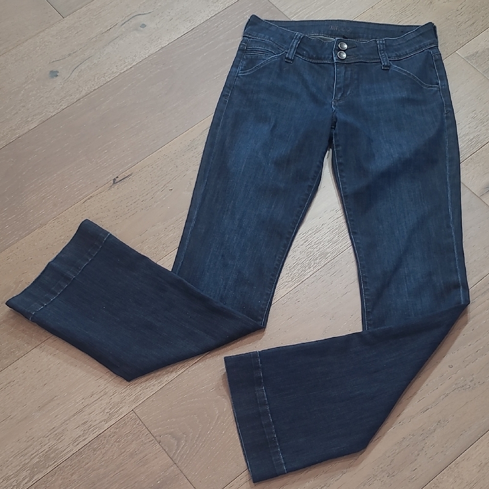 Kut From the Kloth Boot Cut Jeans Women's sz 2 Mid Rise Thick Hem Denim Jeans